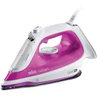 Braun TexStyle 5 SI 5225, Ångstrykjärn, 2 m, 200 g/min, Rosa, Vit, 50 g/min, 0,3 l