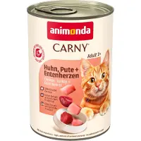 Animonda Carny CARNY Adult CHICKEN, PUTE + DUCK HEARTS 6 x 400 g
