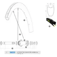 Mavic Cosmic Pro Carbon Sl Ust Disc 19 Front Fälg