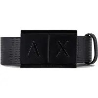 Armani Exchange för män. 951019CC50700020 Svart läderbälte (28), Casual, Klassisk, Hud