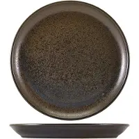 Genware Cinder Svart Coupe Tallrik 30,5cm - Terra