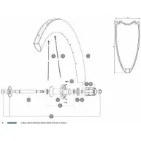 Mavic Aero Cxr 60 C/t Rear Right Eker 10 Enheter