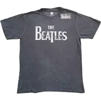 Ginza.se The Beatles: Unisex T-Shirt/Drop T Logo Snow Wash (Charcoal Grey) (Wash Collection) (XX-Large)