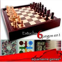 Aquamarine 6-i-1 Brädspel