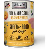 Mac'S Ekonomipack: Adult Superfood 24 x 400 g - Kalkon & blåbär
