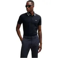 BOSS för män. 50525172 Paule marinblå polotröja (M), Casual, Bomull, Kort ärm, Marino
