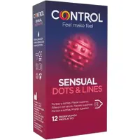 Control - kondom räfflad nopprad - 12 st