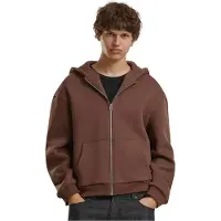 Build Your Brand Fluffy Sweatshirt Med Dragkedja