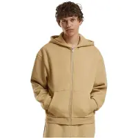 Build Your Brand Fluffy Sweatshirt Med Dragkedja