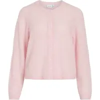 Vila Koftor / Cardigans / Västar VILORY O-NECK L/S KNIT kvinnor - Rosa - EU S