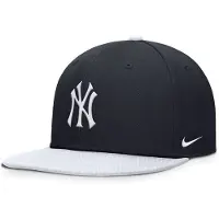 Nike Mlb New York Yankees Youth Dri-fit Pro Structured Square Bill Junior Keps