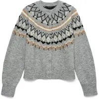 Vero Moda Kofta 'VMTAMMY' camel / gråmelerad / svart / vit