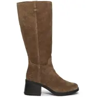 Timberland för kvinnor. TB0A43M8EIV1 Bellevaux höga stövlar i brunt läder (39.5 W), Hud, Karta, Zip, Casual