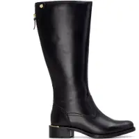 Carmela för kvinnor. 16264202-NEGRO Läderstövlar 162642 svart (36), Hud, 1 till 3 cm, Zip, Casual