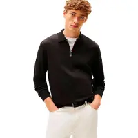 Tommy Hilfiger Interlock Regular Fit Pikétröja Med Lång ärm