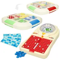 Colorbaby 3-i-1 Parchis-oca Och Elektroniskt Bingo Brädspel