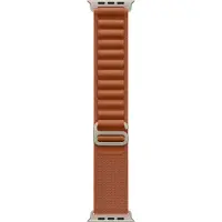 Apple - Slinga för smart klocka - 49 mm, naturlig titanfinish - Stor storlek - terrakotta - för Watch Hermès Series 9, SE 3, Series 10, Series 11, ...