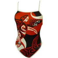 Turbo Maori Skin Tattoo Baddräkt Med Tunna Band
