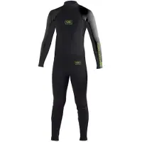 Ocean & Earth Surf School 5 Mm Långärmad Våtdräkt I Neopren Med Dragkedja På Ryggen