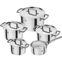 Zwilling BELLASERA - Matlagningssats med lock - 5 artiklar - silver