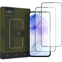Hofi Samsung Galaxy A35/A55 Premium Pro+ Härdat Glas Skärmskydd - 9H - 2 St. - Svart Kant