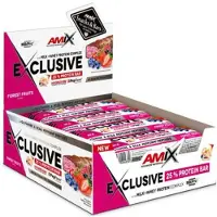 Amix Exclusive Proteinbarslåda Skogsbär 85g 12 Enheter
