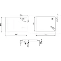 Smeg Si1m4844d 80 Cm Induktionshäll 4 Brännare