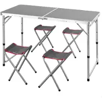 Aktive 63161 Fällbart Bord Med Bänkar