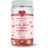 Myvitamins Hair, Skin & Nails Gummies – Layered Heart - 60gummies - Cherry