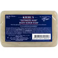 Kiehl's Ultimate Man Body Scrub Exfoliating Bar Soap Energiserande kroppstvtt fr mns hud Rengr och exfolierar smuts och olja med havrekli & p