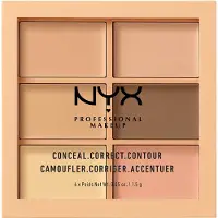 Nyx 3C Conceal, Correct, Contour Concealer palett 9 g Nr. 01 - Light