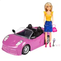 Colorbaby 47813 Isabella With Car Docka