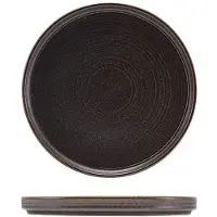Genware Cinder Svart Presentationstallrik Låg 25cm - Terra