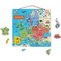 Janod Magnetic European Map Spanish Version Pedagogisk Leksak