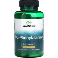 Swanson Health DL-fenylalanin, 500 mg, 100 kapslar
