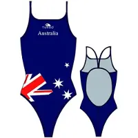 Turbo Australia Flag Baddräkt Med Tunna Band