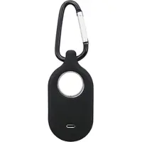 Mtp Products Samsung Galaxy SmartTag 2 Silikonskal med Nyckelring - Svart