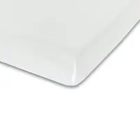 Borg Living Formsydda lakan 70x140 cm - Vit - 100% bomullsjersey - Formsydda lakan för barnmadrass - Petite Nuit