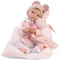 MuÑecas Guca Alba Baby Reborn 46 Cm-med Naturligt Hår 38 Cm