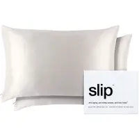 Slip Pure Silk Queen Pillowcase Duo - White Kuddar 2 st