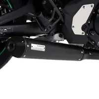 Arrow Rebel With Aluminium Dark End Cap Kawasaki Vulcan 650 ´17-20 Homologerad Ljuddämpare