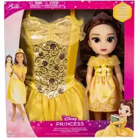 JAKKS Pacific Skönheten Och Odjuret Disney Belle + Klädd Docka 38 Cm