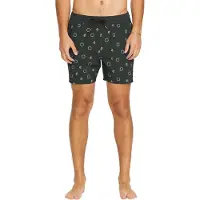 Volcom Lido Print Trunk 16 Boardshorts stealth, S