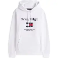 Tommy Hilfiger Logo Embroidery Fleece Hoody