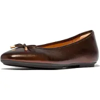 FitFlop Delicato Bow Soft Metallic Ballerinor