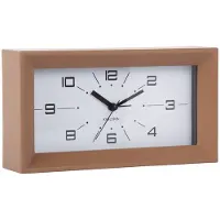 Karlsson väckarklocka Lujo Rectangle mocha brown KA6066BR