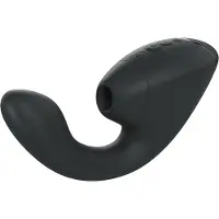 Womanizer Next Duo G-punkts- och Klitorisstimulator - Svart - Svart