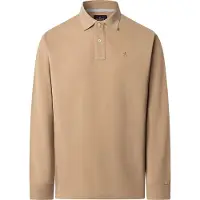 Hackett London för män. HM5500022 Slim Fit polotröja beige (M), Casual, Bomull, Lång ärm