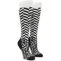Volcom - Skidstrumpor dam - Cheetah Chev Otc Sock W Black för Unisex - Storlek M - Svart