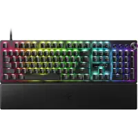 Razer Huntsman V3 Pro 8KHz - Tangentbord - full size - med vred - USB-C - tangentbrytare: Analog Optical Switches (Gen-2) - svart